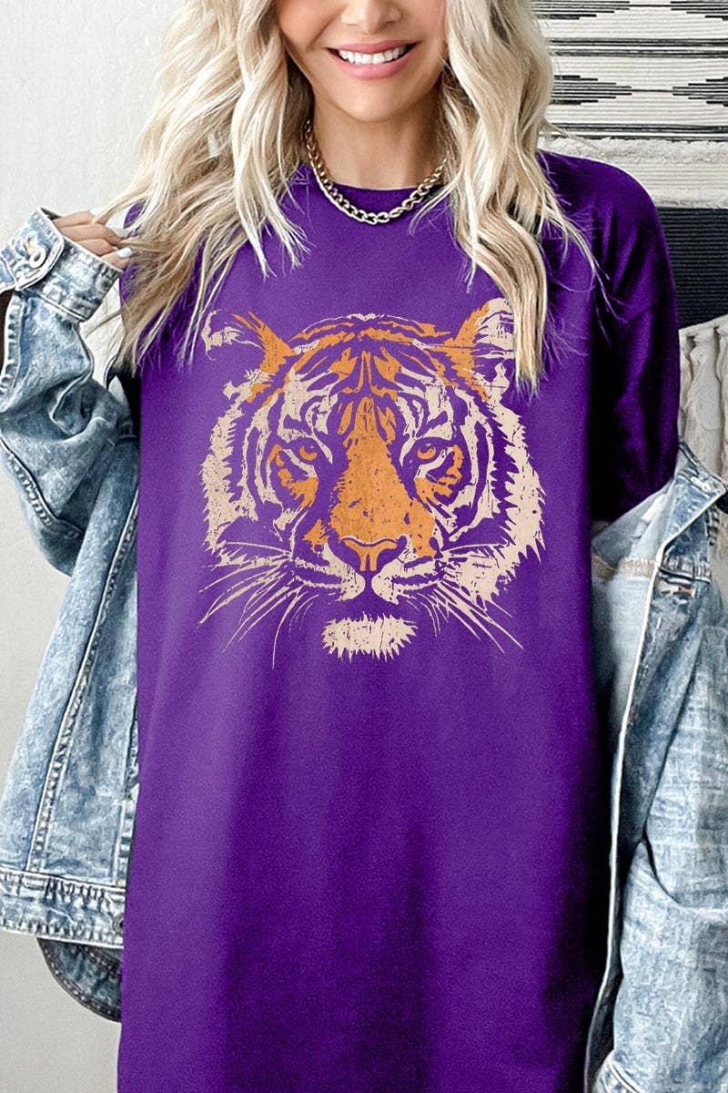 Vintage Tiger Graphic Heavy Cotton Tee