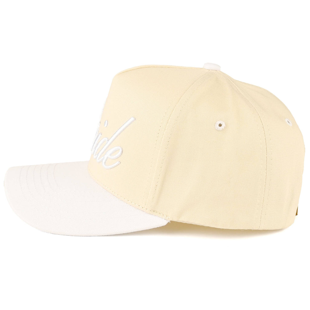BRIDE Letter Embroidered Two Tone Trucker Cap