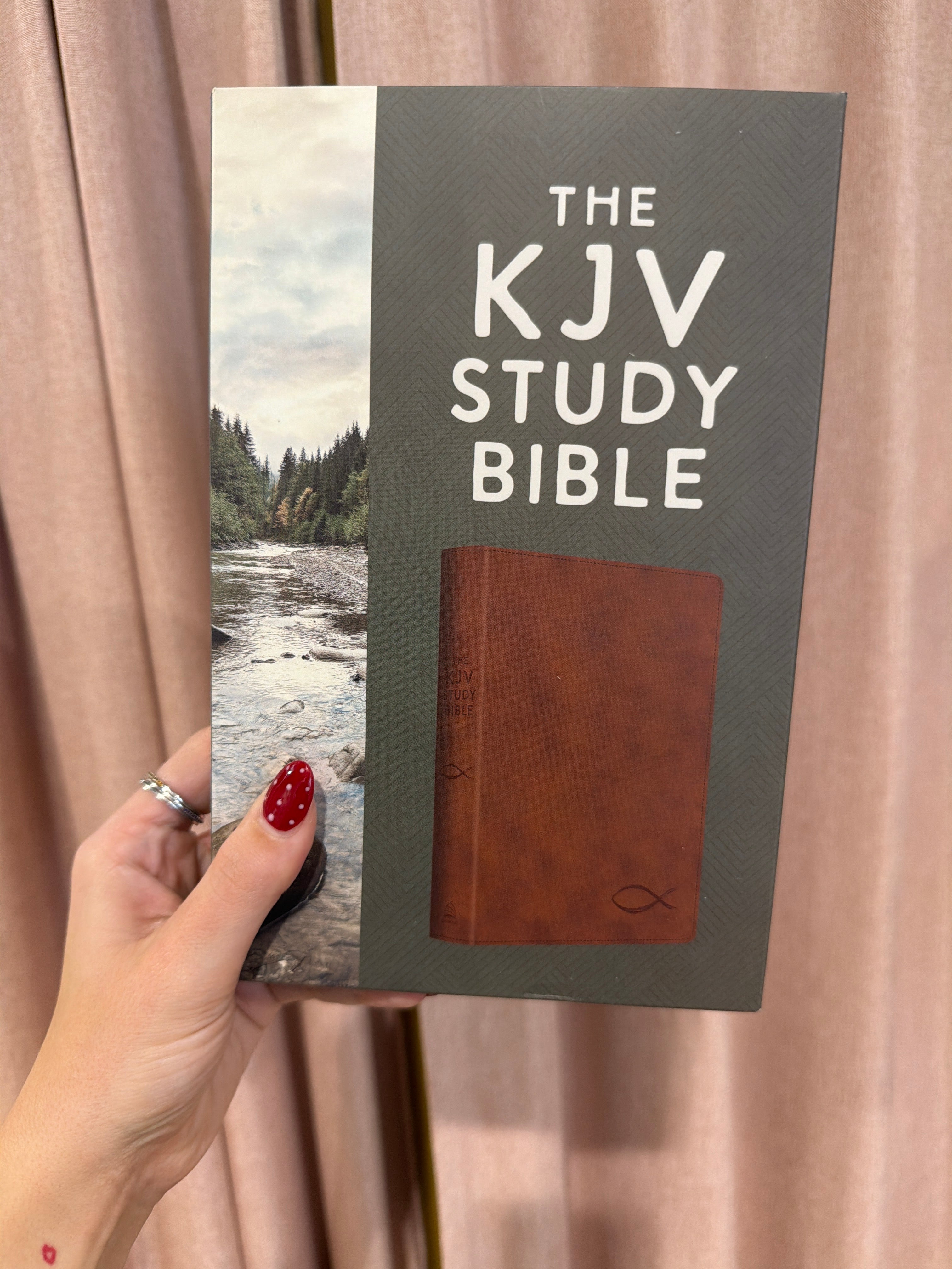 The KJV Study Bible [Chesnut Brown Fish]