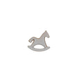 Stoneware Rocking Horse, White & Unglazed