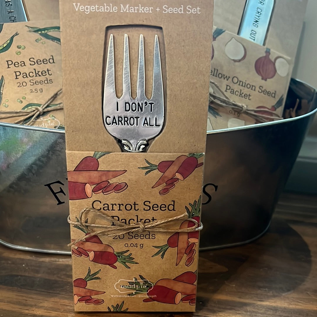 Vegetable Marker and carrot Seed Set.