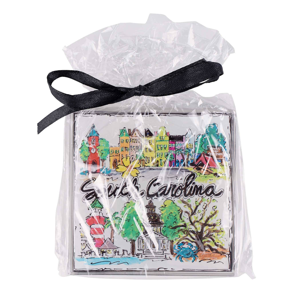 Glory Haus - State of South Carolina Icon Acrylic Coaster Set/4
