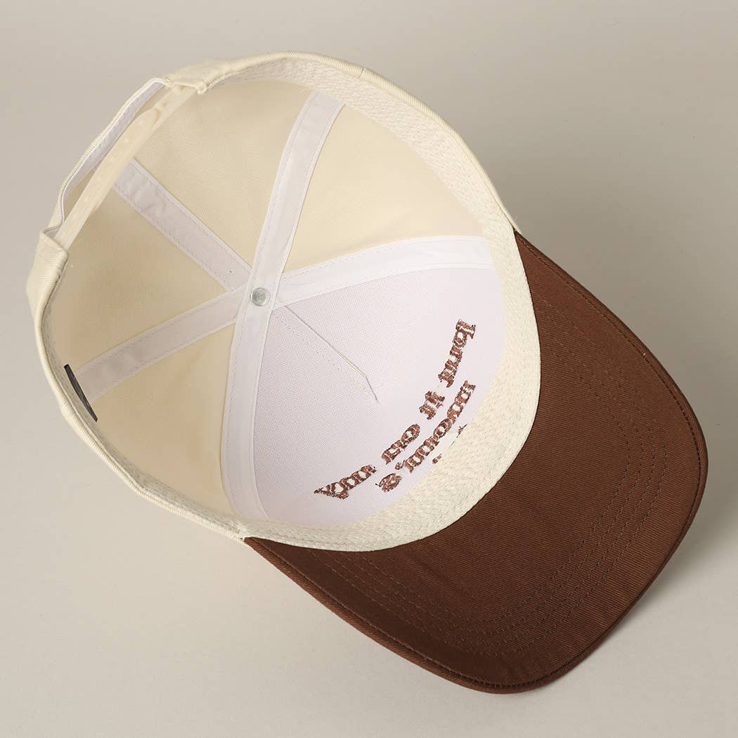 Fashion City - Put It On My Mom's Tab Embroidery Two-Tone Hat