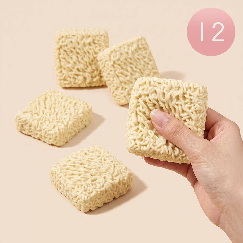 Sensibling Corp. - 12PCS - ASMR Crunchy Noodle Squeeze Squishy Stress Relief Toy