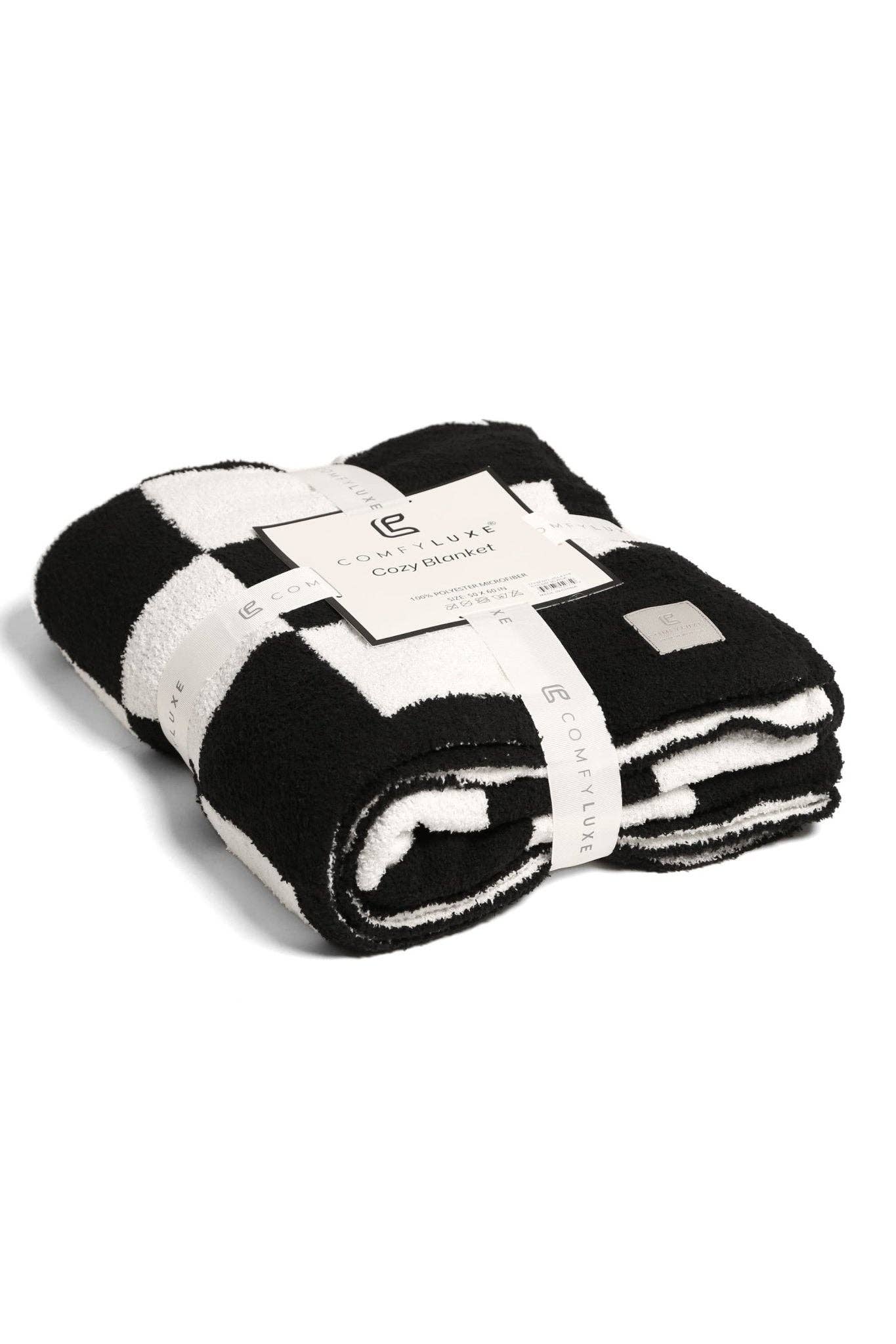 MiMi Wholesale - JCL4316 Super Lux Checkered Throw Blanket