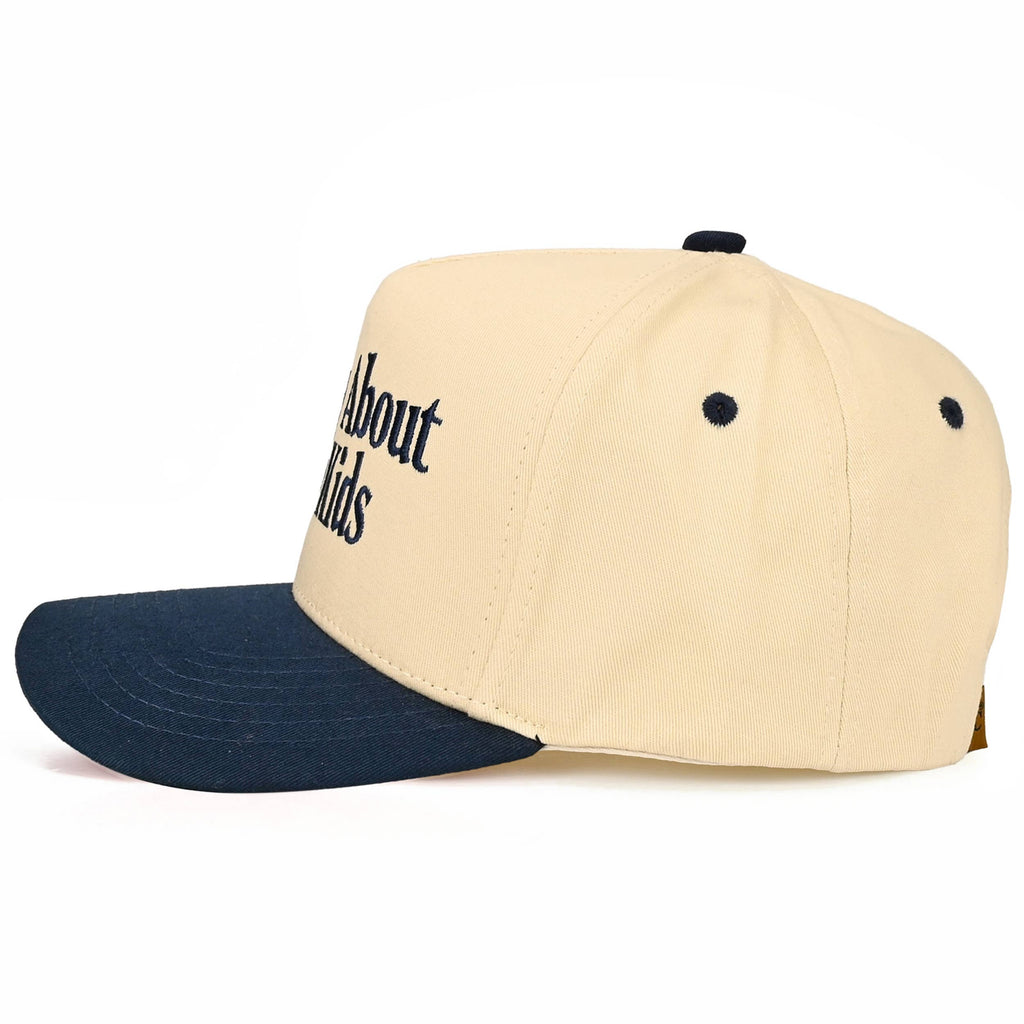 Hana - C.C SORRY ABOUT MY KIDS Letter Two Tone Trucker Hat