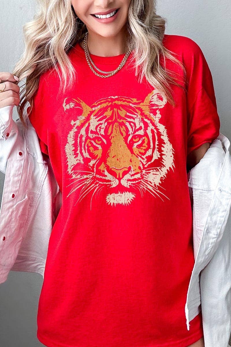 Vintage Tiger Graphic Heavy Cotton Tee
