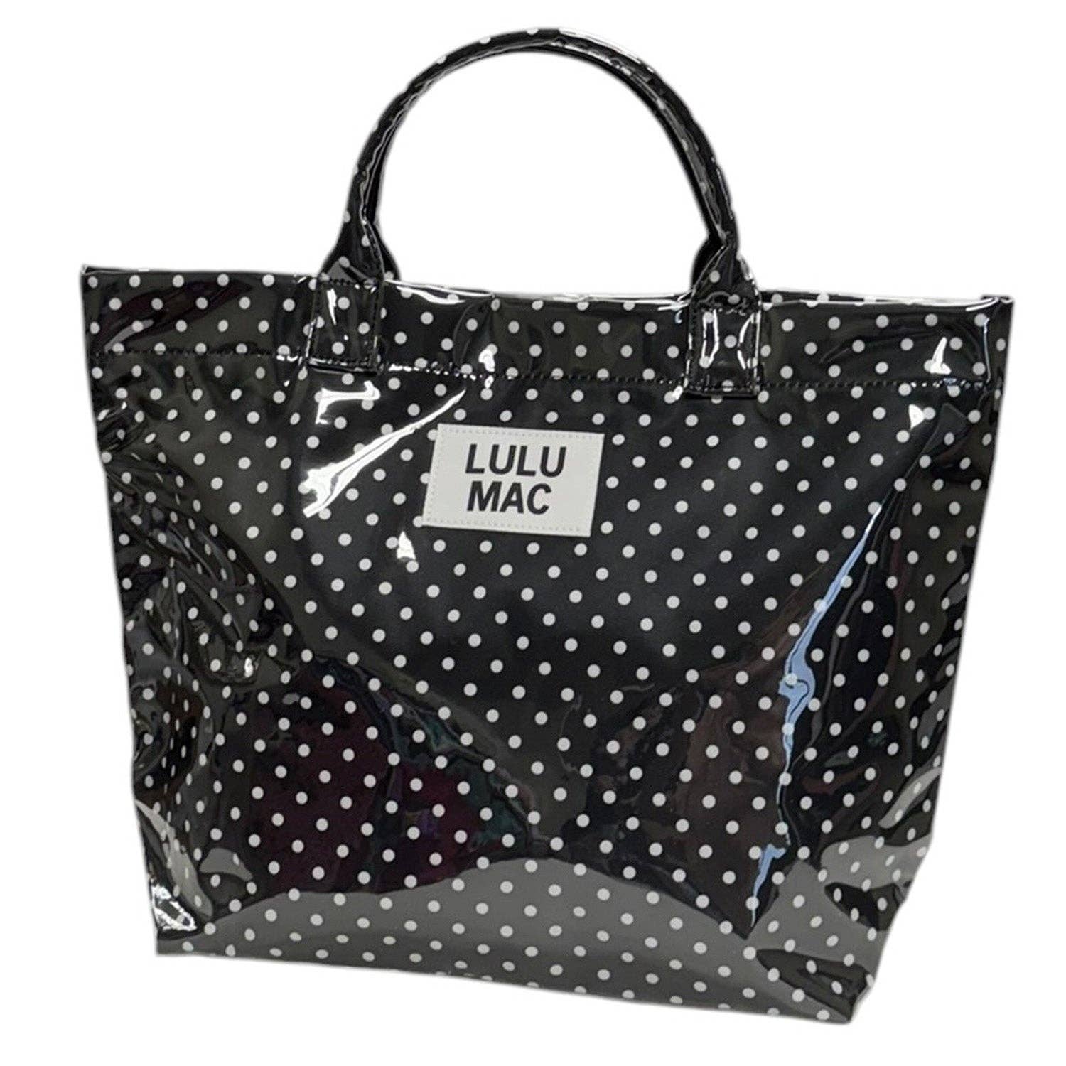 Girlie Girl Originals - LM-BG-1003 TOTE BAG BLACK/WHITE DOT