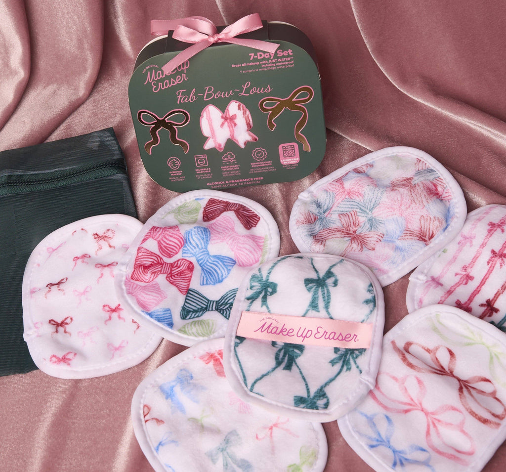 The Original MakeUp Eraser - Fab-BOW-lous 7-Day Set |  The Whimsical Pink Bow Edit