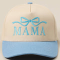 Fashion City - MAMA Ribbon Embroidered Two-Tone Trucker Hat
