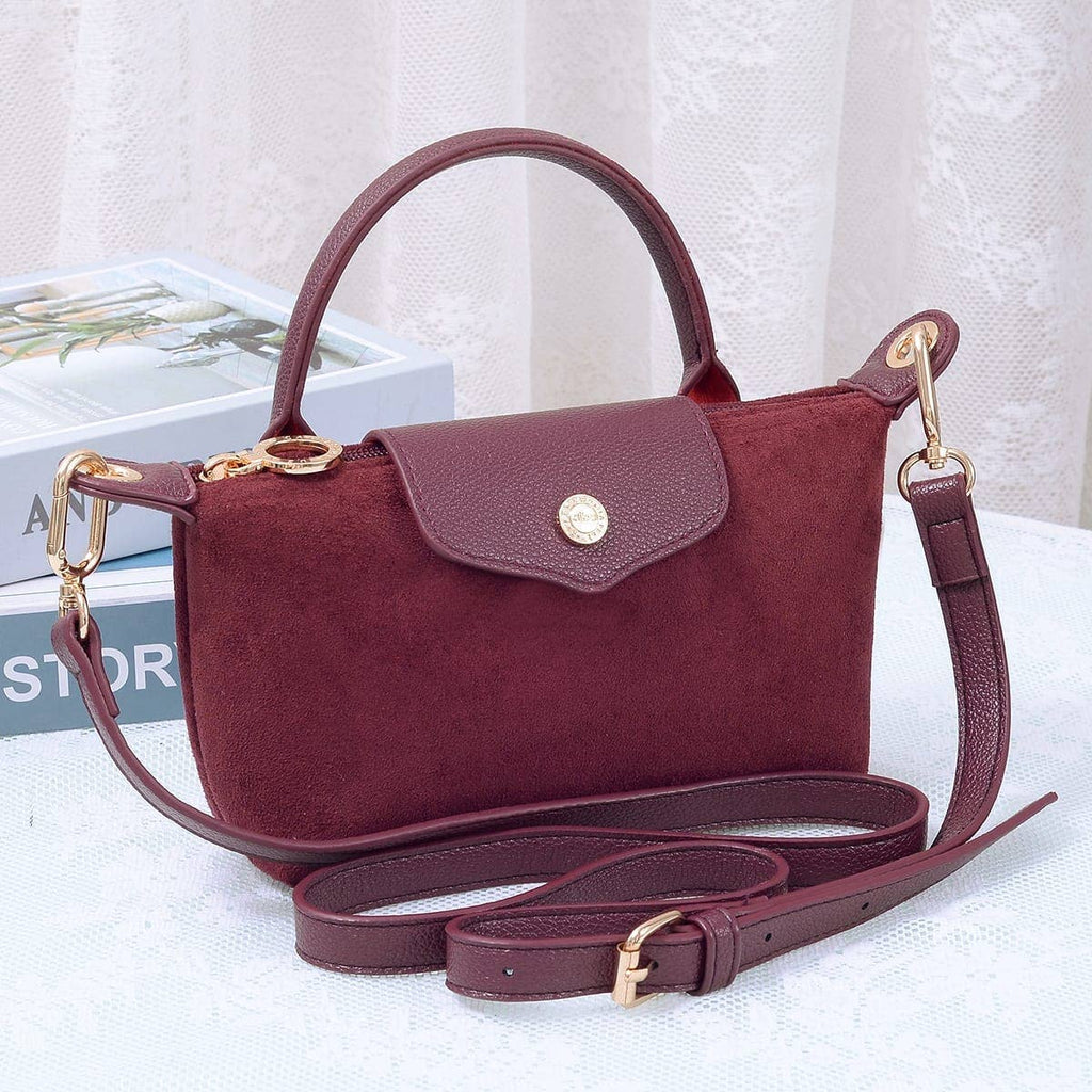 MiMi Wholesale - SD781 Hazel Suede Small Crossbody Bag