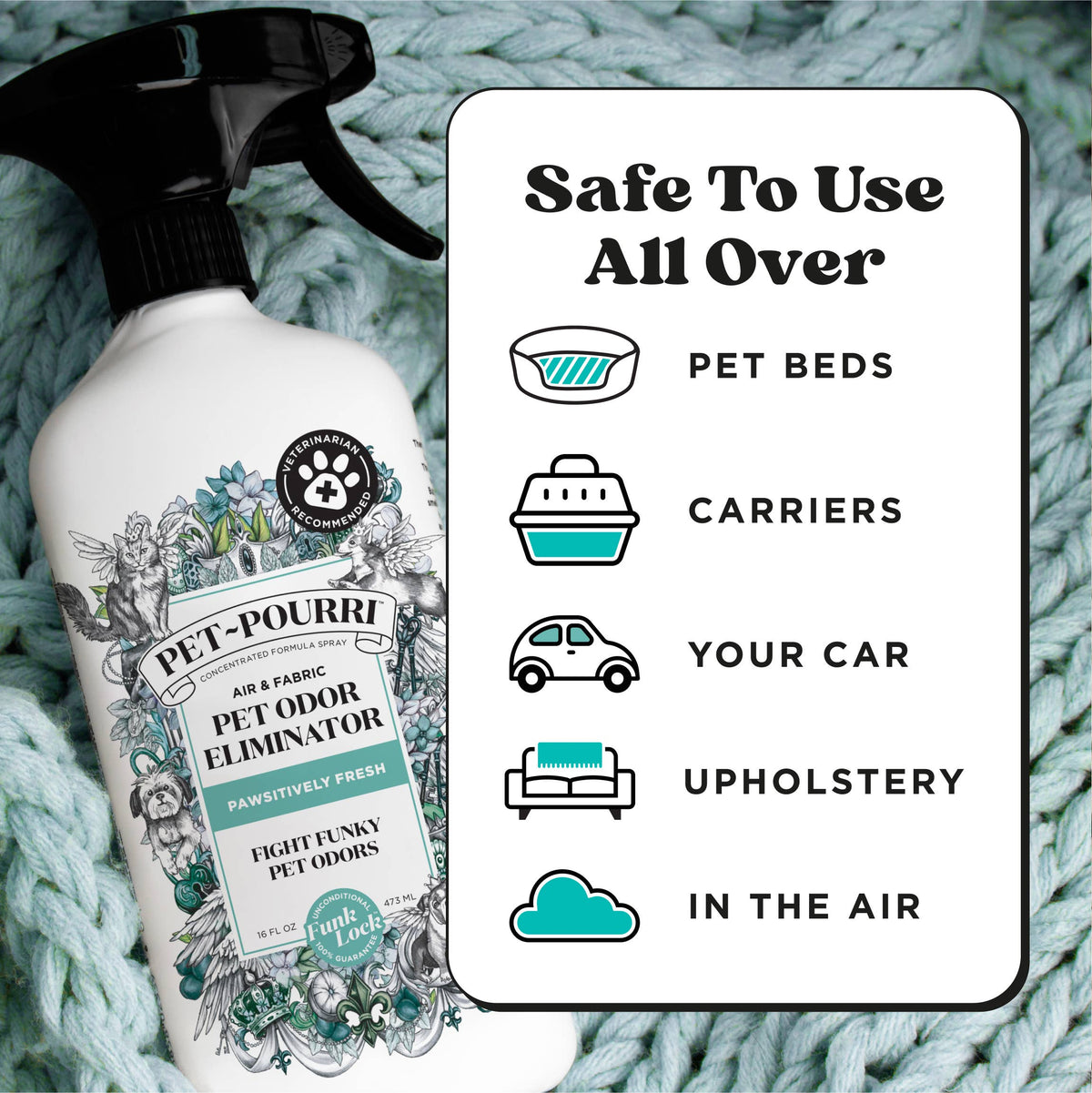 ~Pourri - Pet~Pourri Pawsitively Fresh Air+Fabric Odor Refresher 16oz