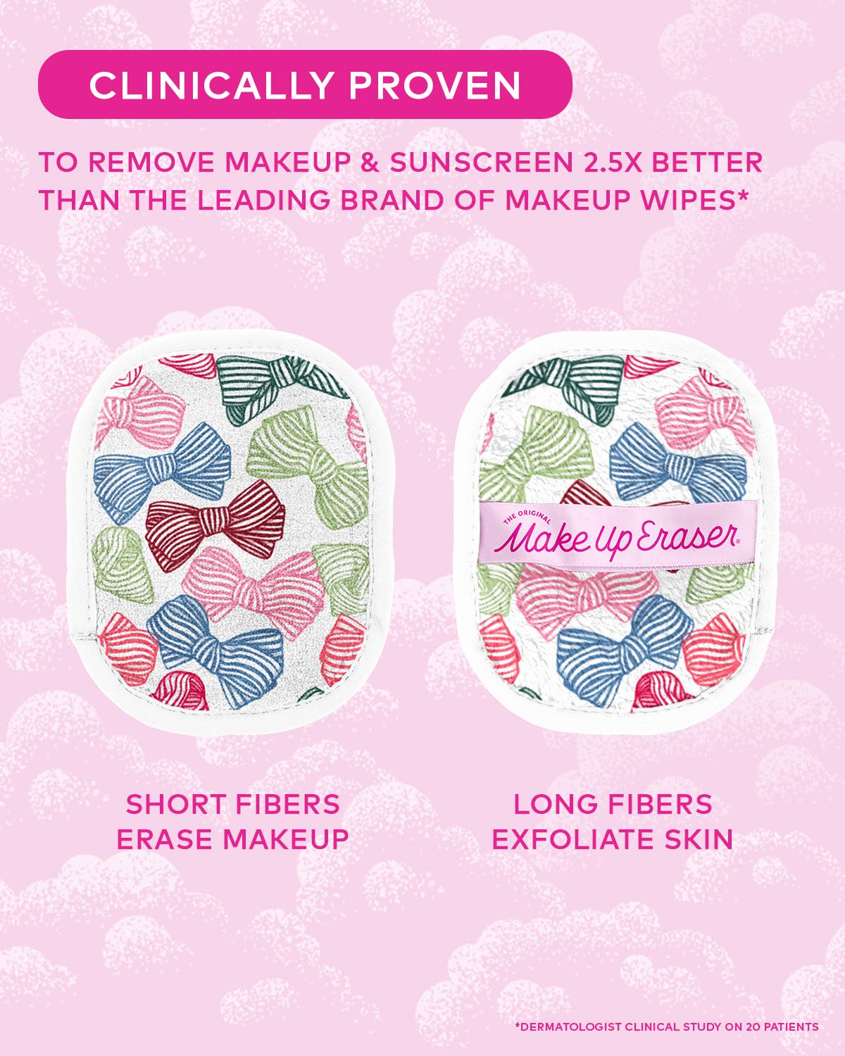 The Original MakeUp Eraser - Fab-BOW-lous 7-Day Set |  The Whimsical Pink Bow Edit