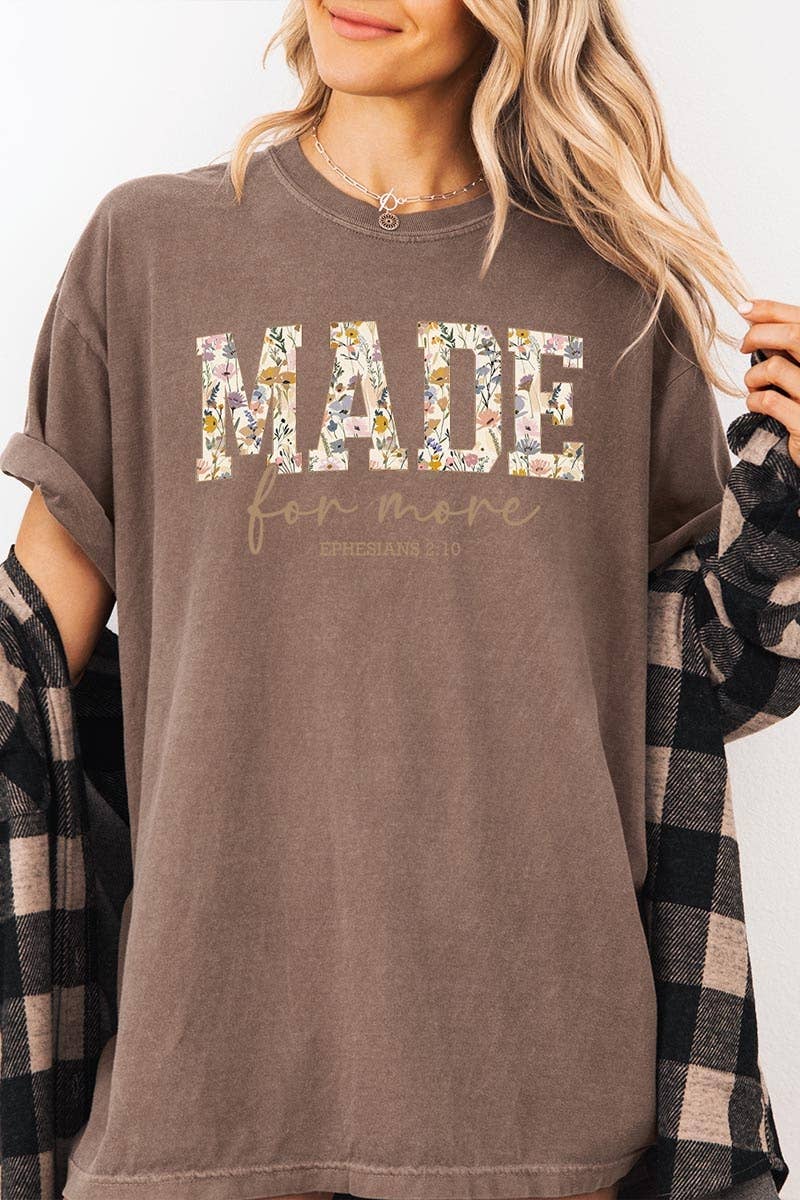 COLORBEAR - Made for More Faith Graphic Garment Dyed Tee
