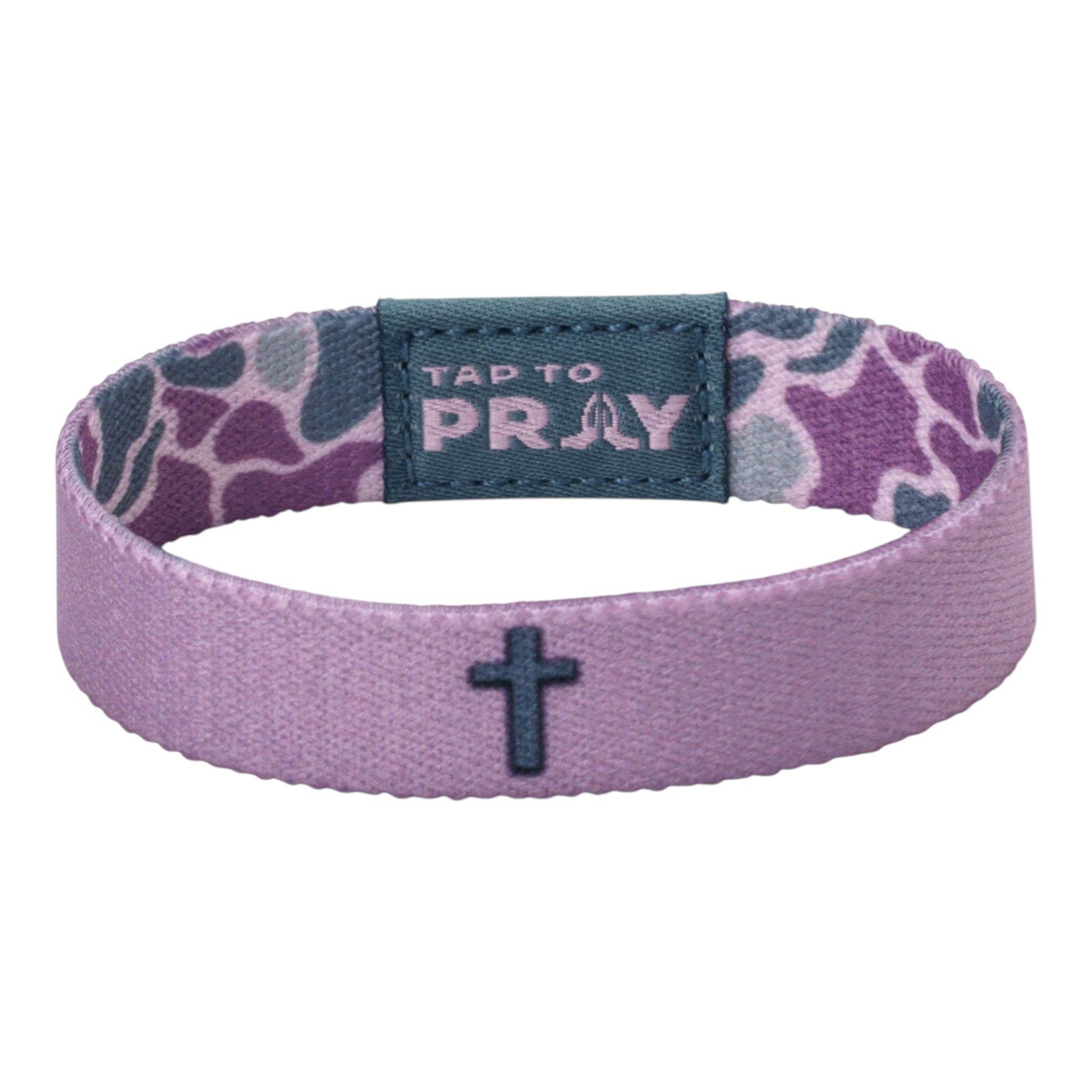 Versible - Tap To Pray® Wristband – River Rock Camo - Lilac