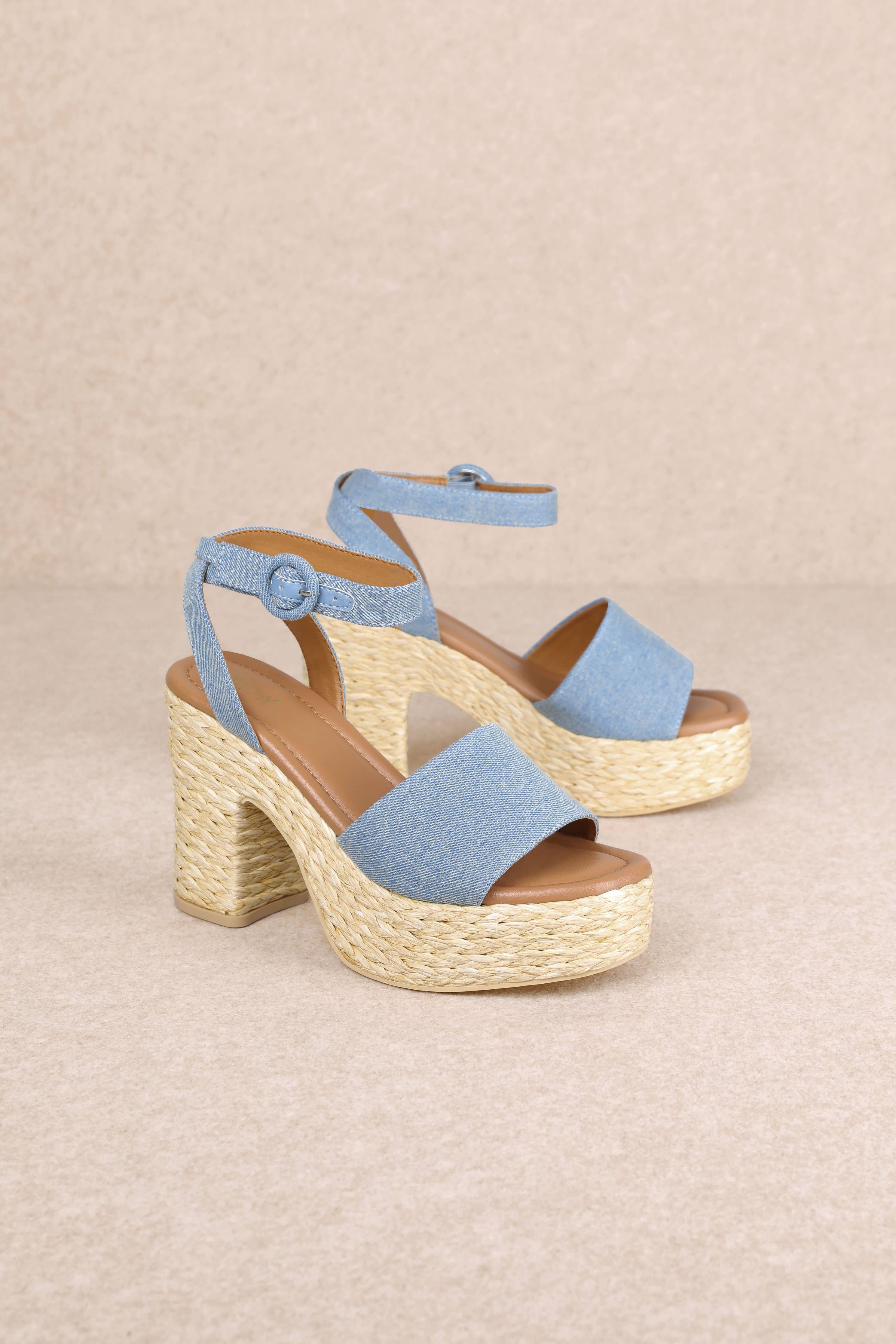 EVERLY Denim Heel
