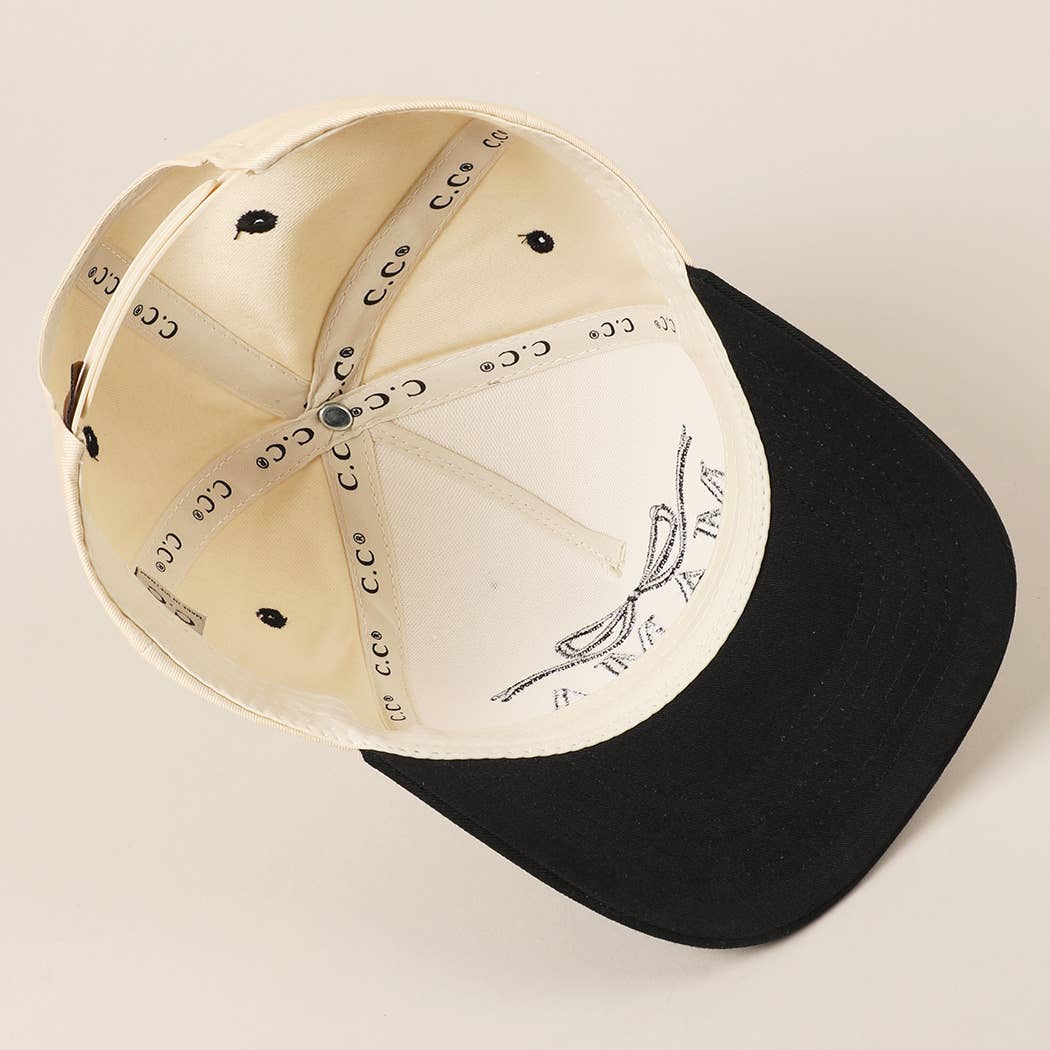 Fashion City - MAMA Ribbon Embroidered Two-Tone Trucker Hat