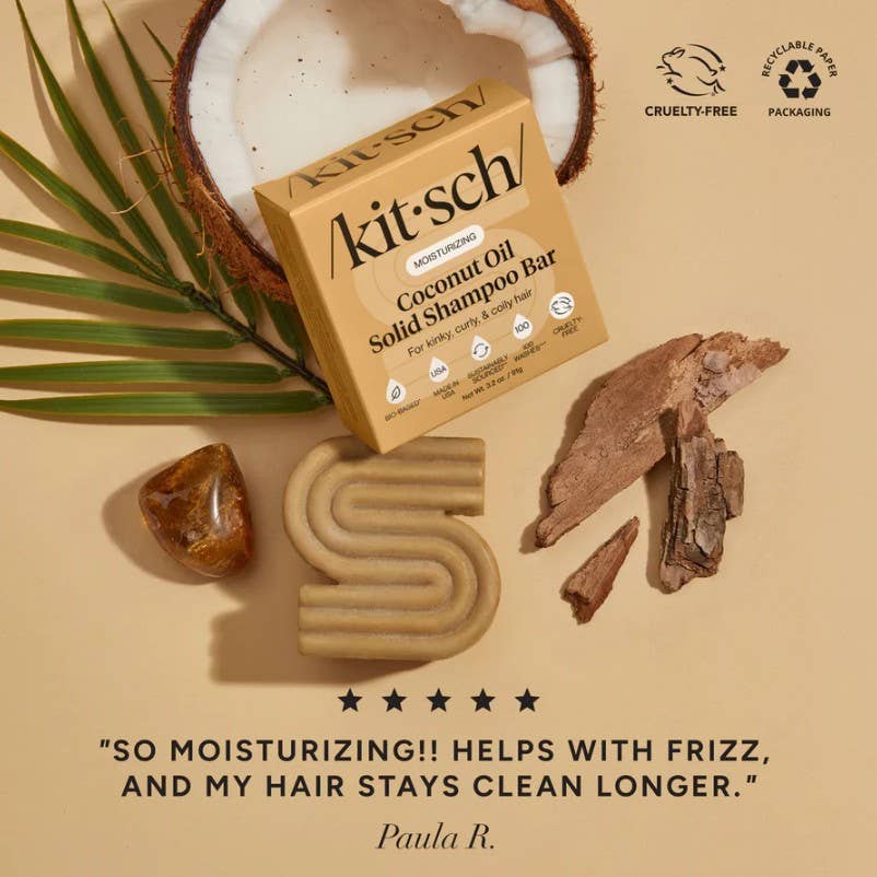 KITSCH - Coconut Oil Shampoo Bar for Dry Damaged Hair