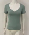 Solid V-Neck Basic Top
