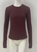 Basic Long Sleeve Scoop Neck Top