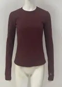 Basic Long Sleeve Scoop Neck Top