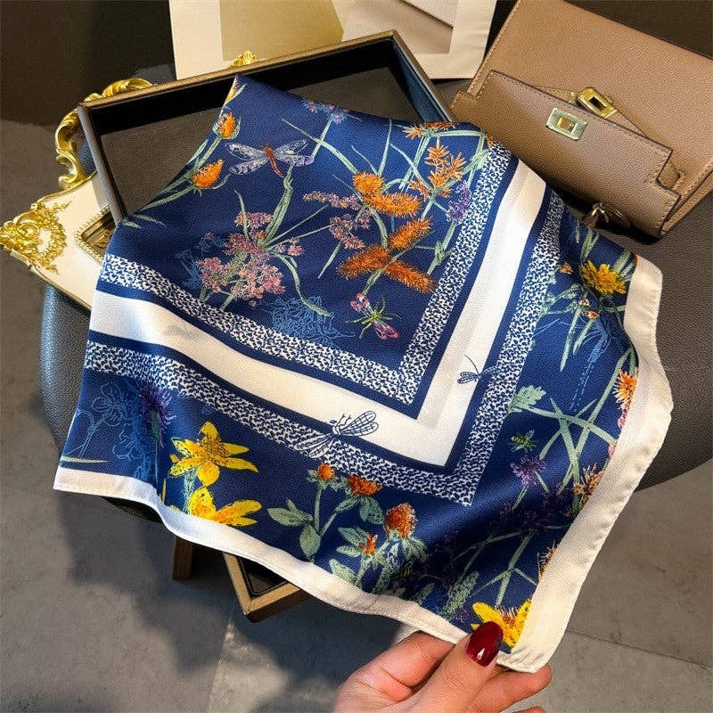 Sheer Trend - Fashion Print Square Scarf
