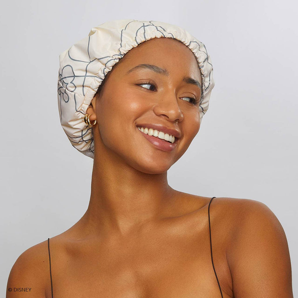KITSCH - Mickey & Minnie x Kitsch Satin Lined Flexi Shower Cap