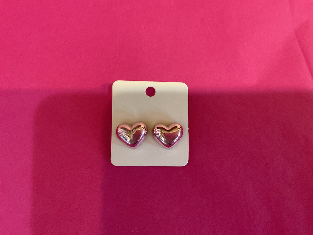 Tatum Heart Stud Earrings