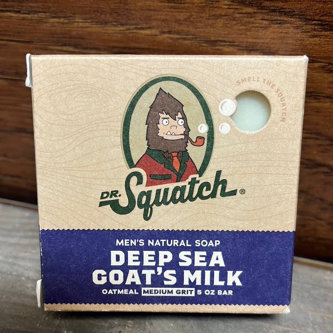 "Deep Sea Goat's Milk" Dr. Squatch Bar Soap.