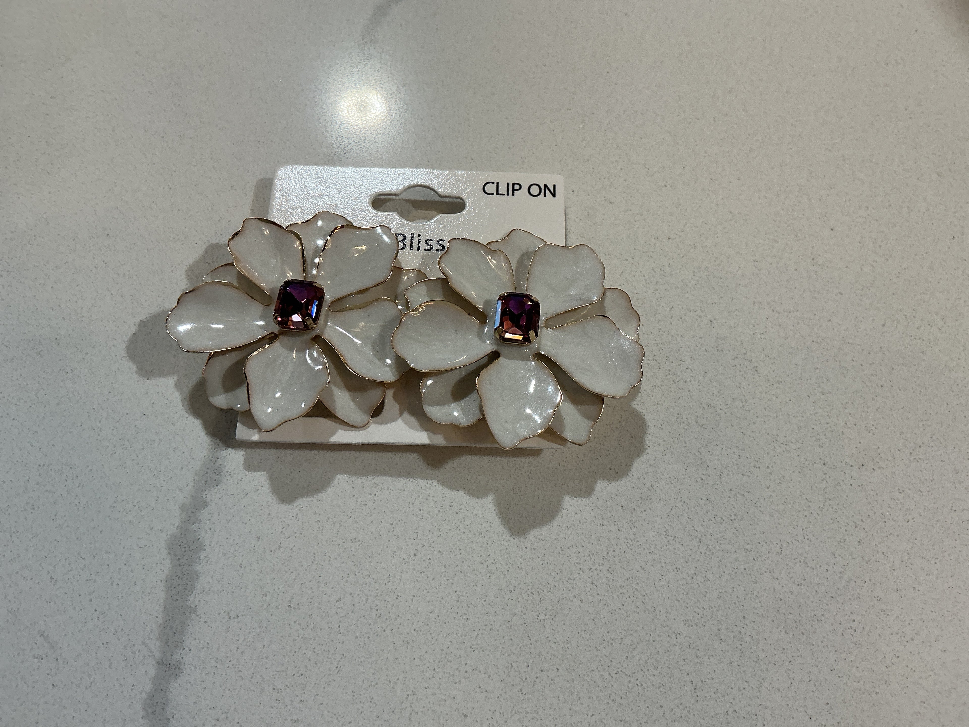 Flower Clip-On Earrings