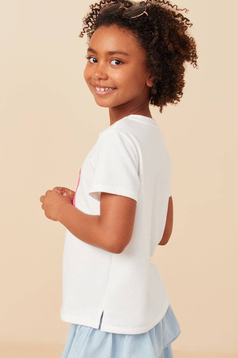 Girls Flower Patch T Shirt