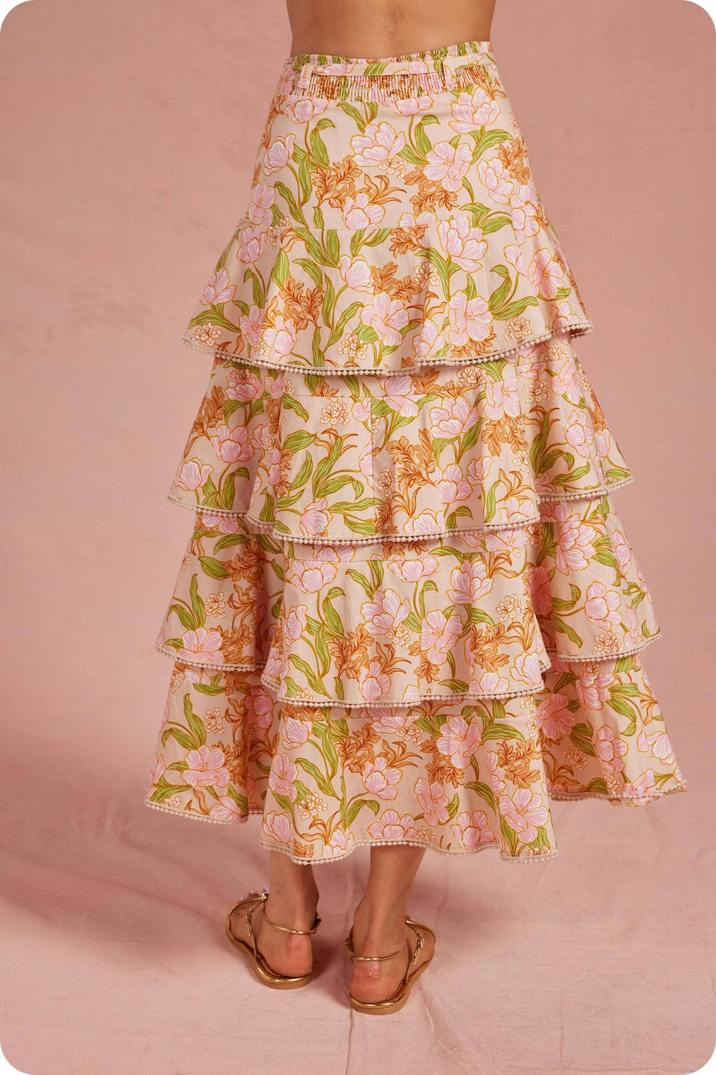 Strut & Bolt - Bloom Meadow 2-Piece Midi Skirt Set