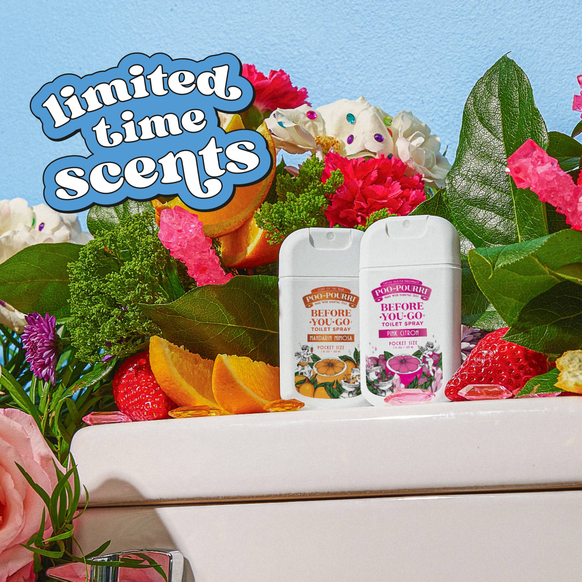 ~Pourri - Poo~Pourri Pink Citron 1oz Pocket Sprayer, Pouched