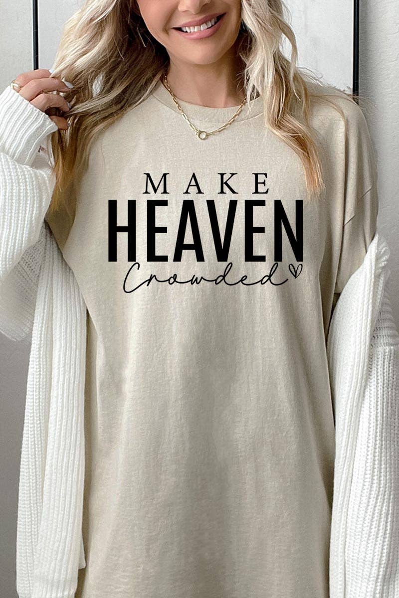 Make Heaven Crowded Graphic Heavy Cotton Tee