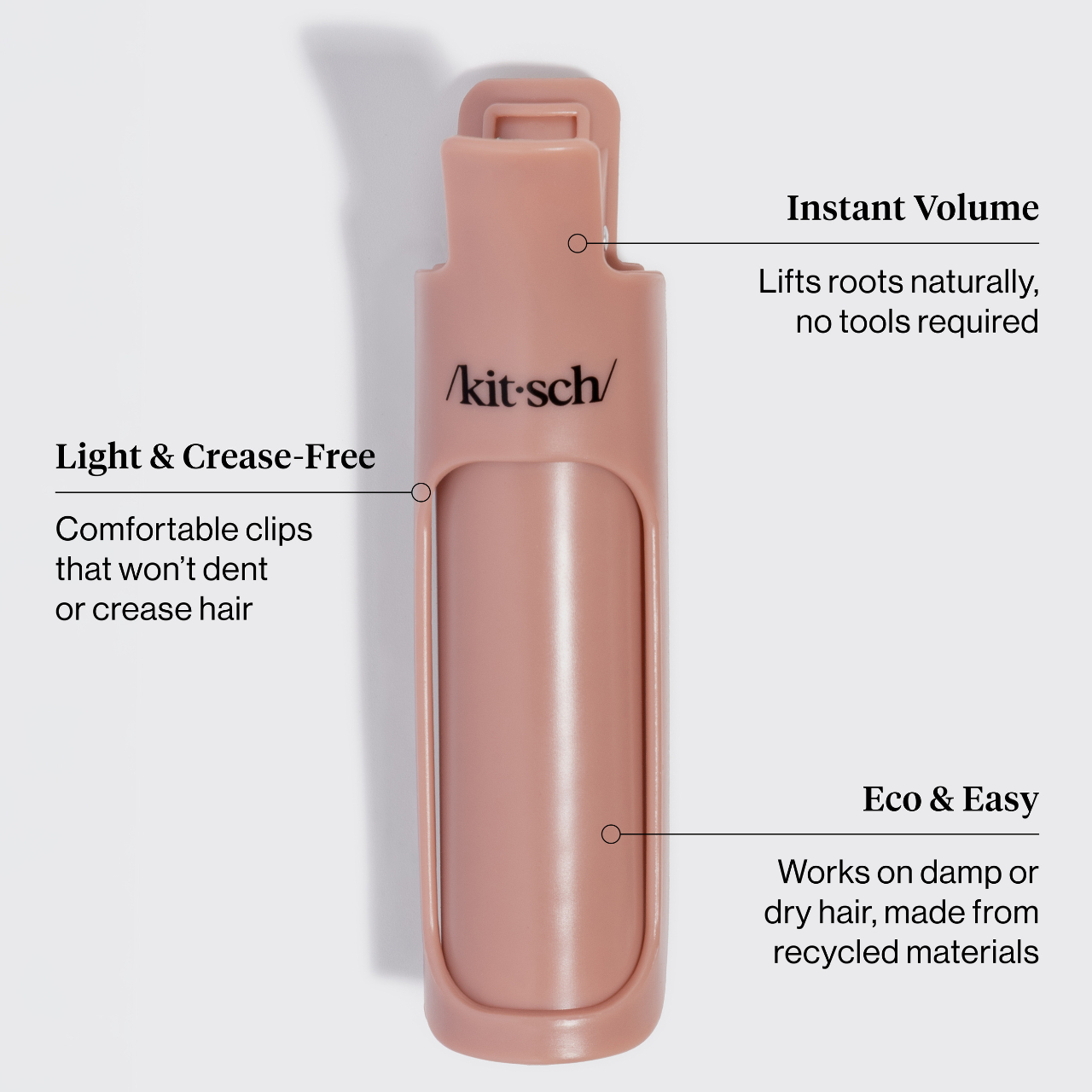 KITSCH - Hair Volumizing Clips in Terracotta