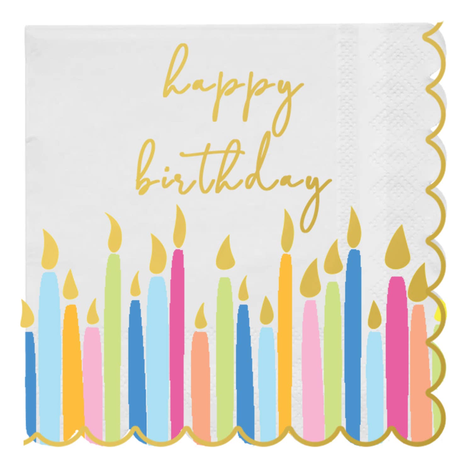 Mary Square - Cocktail Napkin Happy Birthday