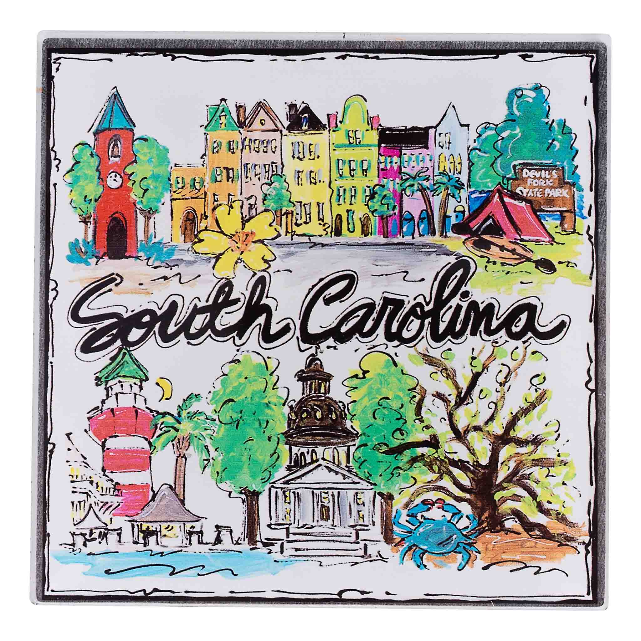 Glory Haus - State of South Carolina Icon Magnet