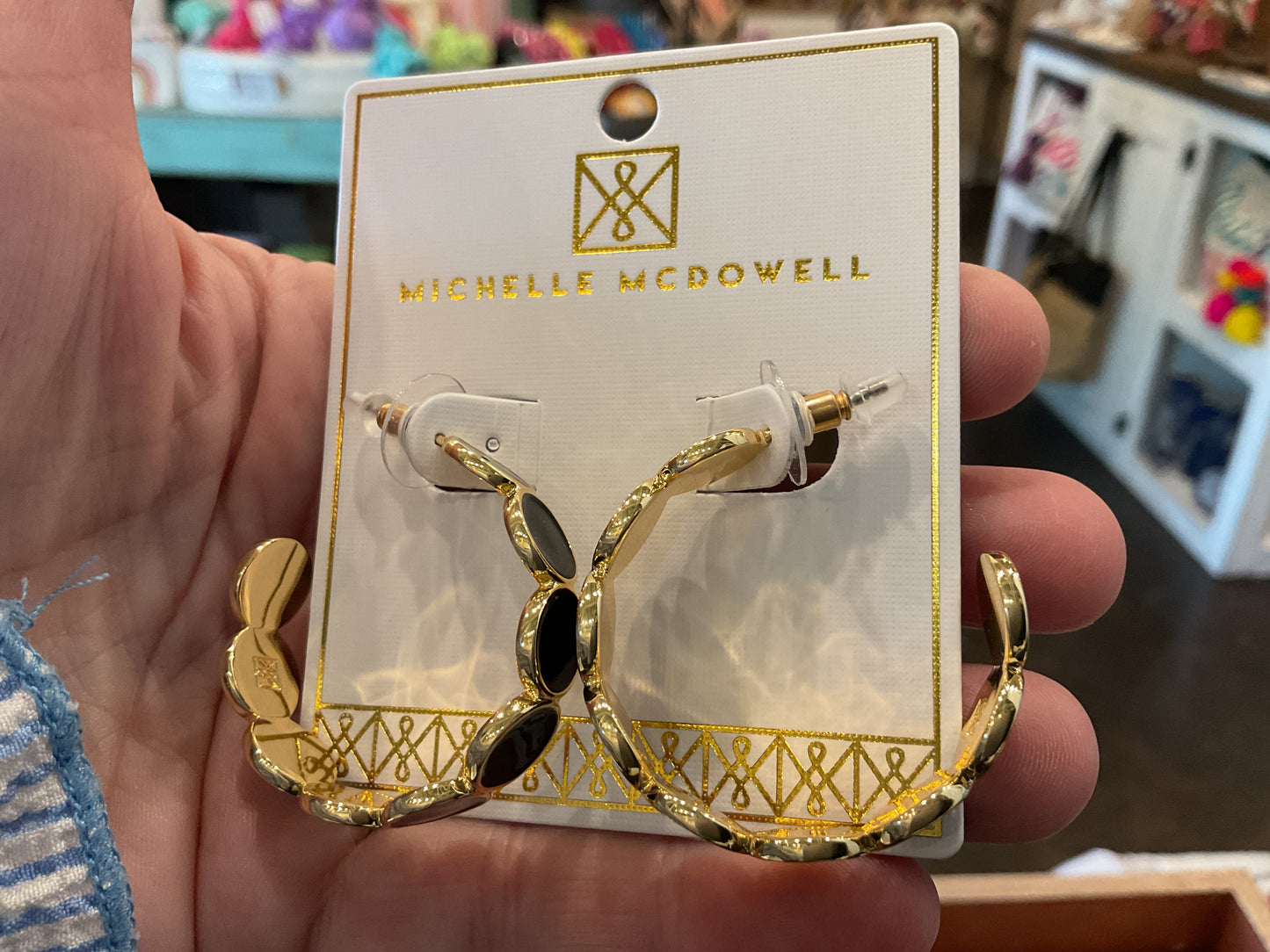 Black and Gold GameDay Earrings