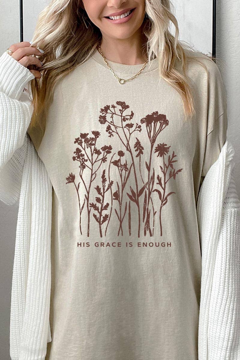 COLORBEAR - Christian Wildflower Graphic Heavy Cotton Tee