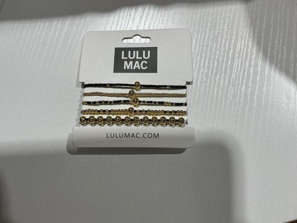 Lulu Mac Colored Bracelets Gold
