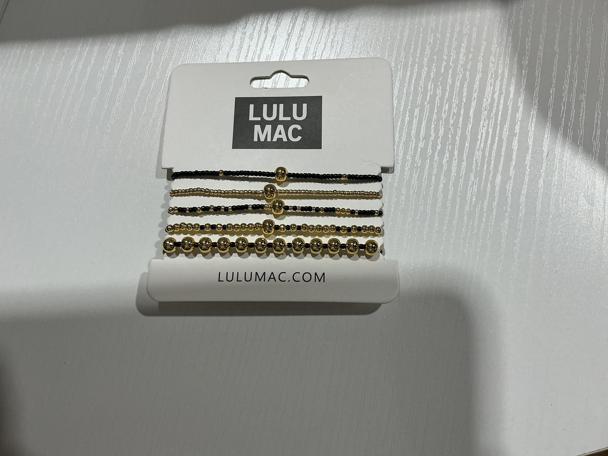 Lulu Mac Colored Bracelets Gold