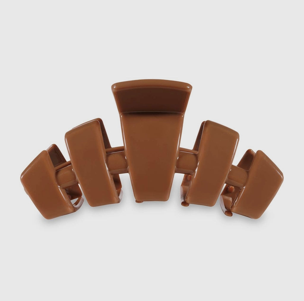 Caramel classic teletie claw clip.