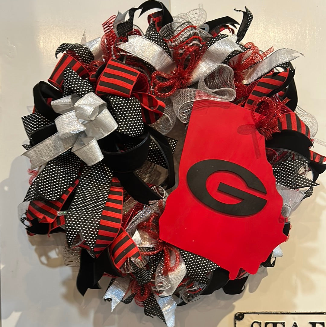 University of Georgia custom wreath.