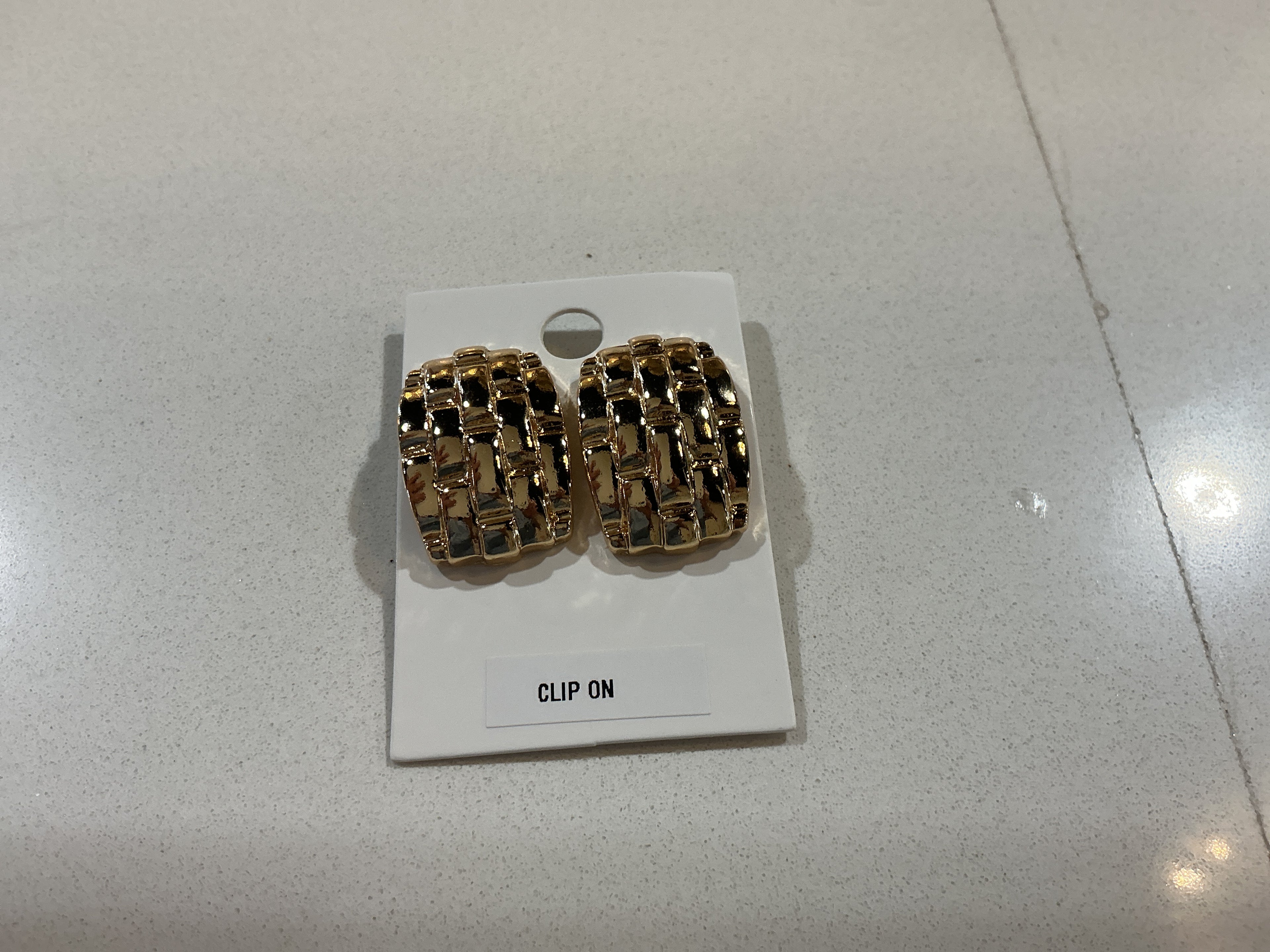 Clip-On Gold Earrings
