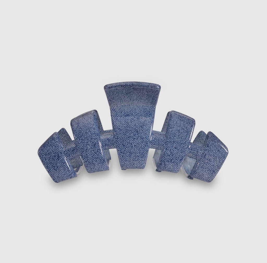 Denim classic teletie claw clip.