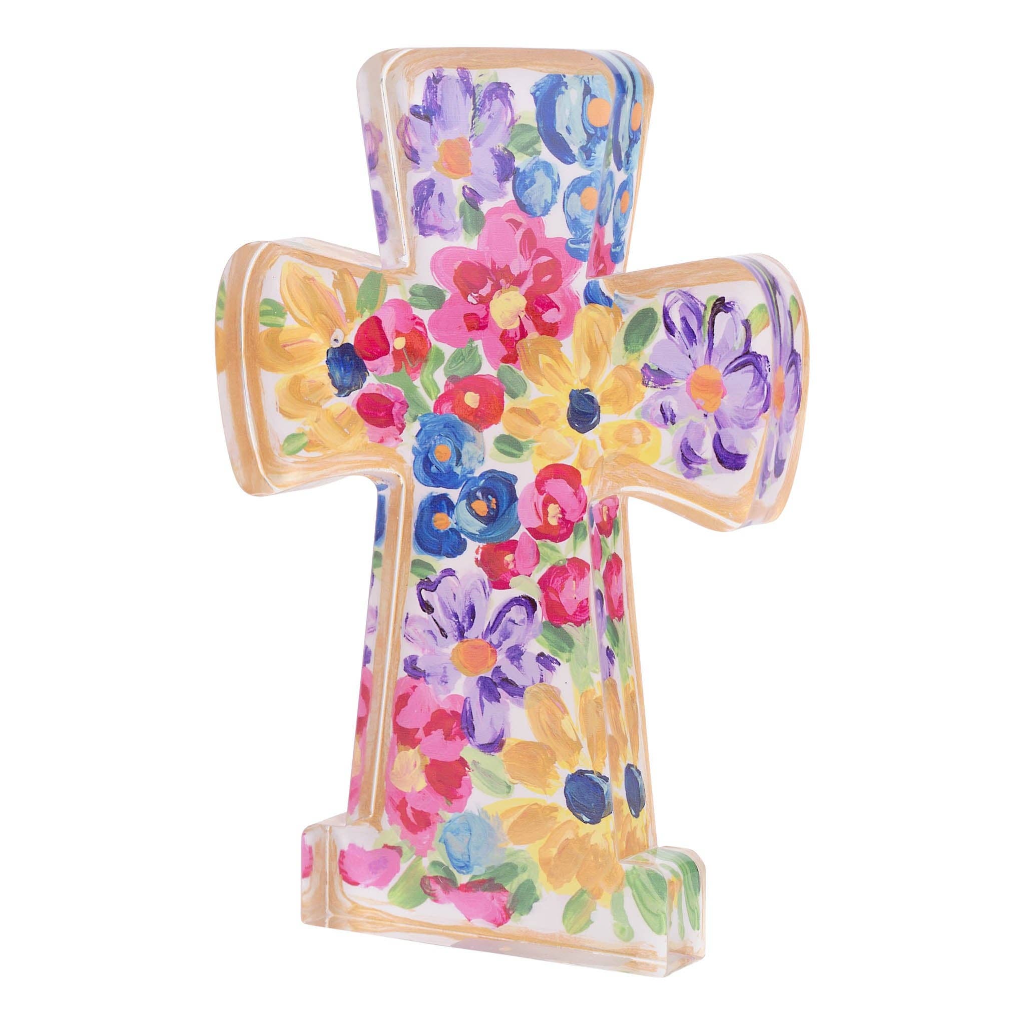 Glory Haus - Petals and Posies Acrylic Cross