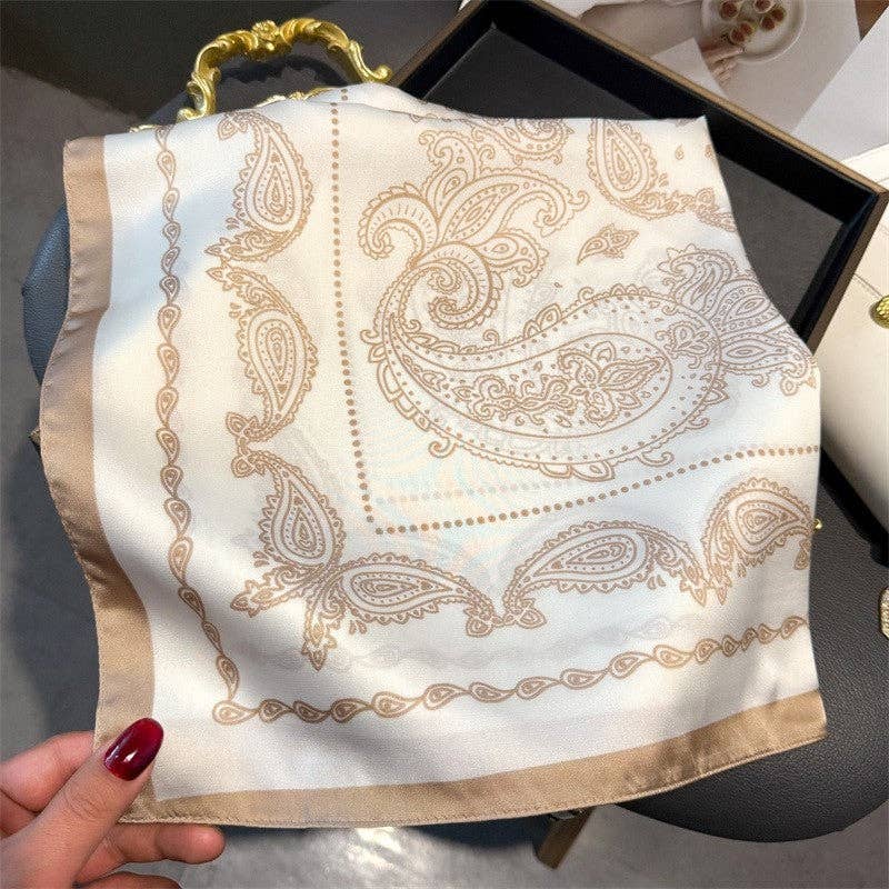 Sheer Trend - Fashion Print Square Scarf