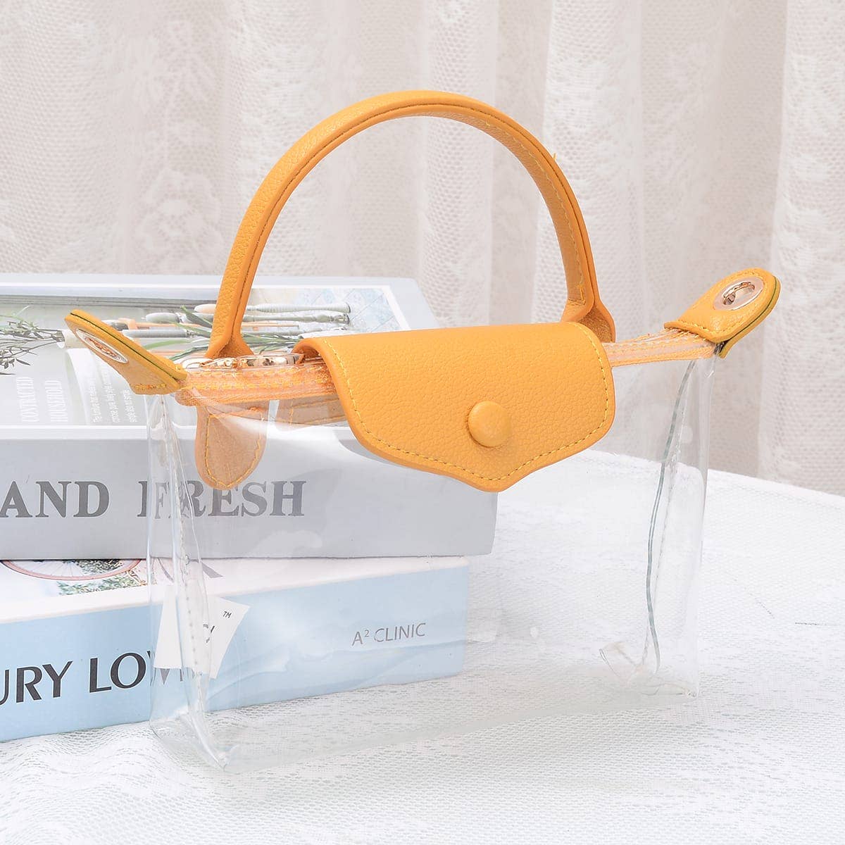 MiMi Wholesale - CB781 Gladys Clear Gameday Mini Crossbody Bag