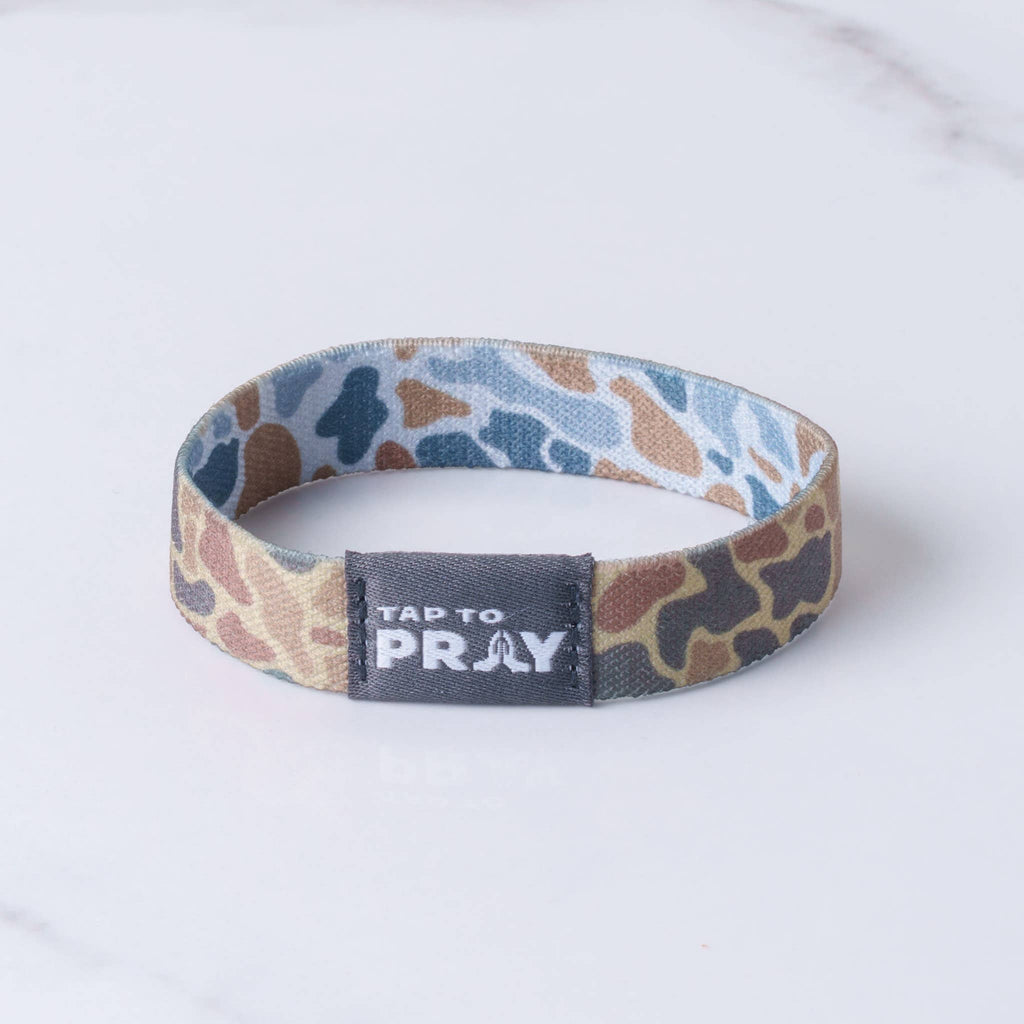 Versible - Tap To Pray™ Wristbands - River Rock Camo Sahara and Copper