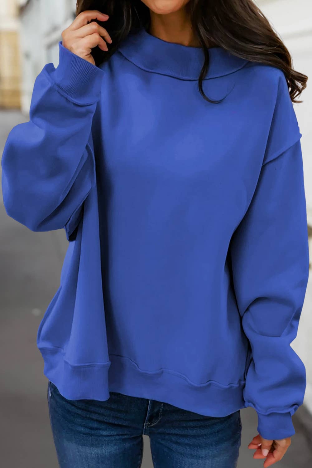 Aapparella - Reversible Oversized Mock Neck Sweatshirt | S-4X